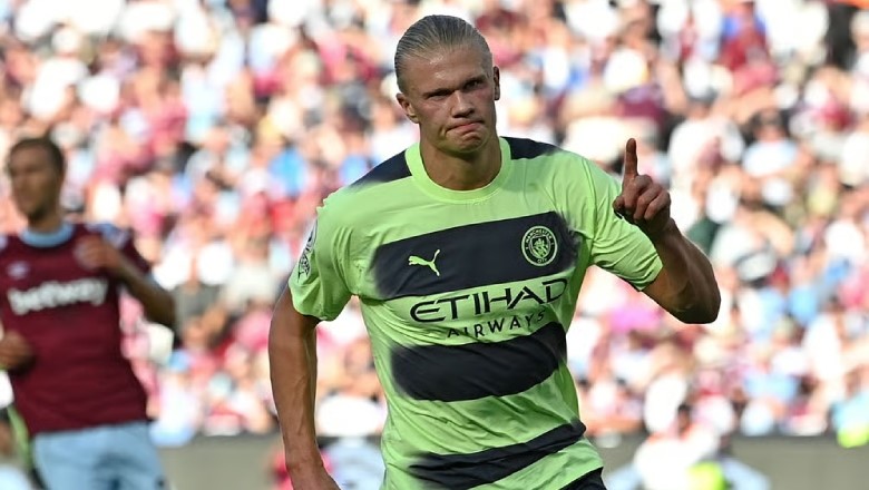 Haaland broke the single-season Premier League scoring record, starting with a brace against West Ham in 2022/23