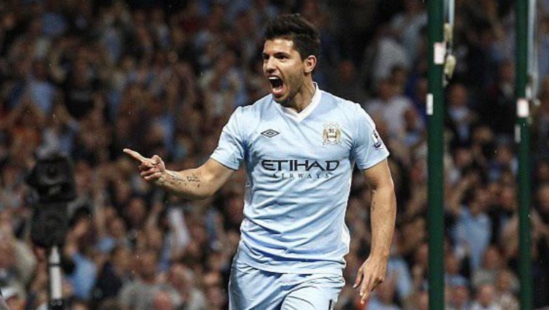 Ag&uuml;ero scored a brace on his Man City debut, beginning his legendary Premier League journey