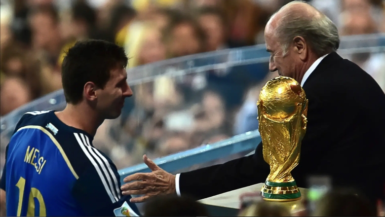 Messi scored four goals and won the Golden Ball but fell short in the 2014 World Cup final