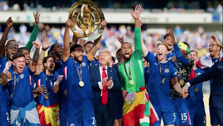 Chelsea players celebrated their historic victory in the first ever 32 team Club World Cup format