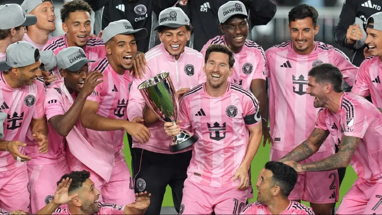 Messi, alongside stars like Alba, Busquets, and Su&aacute;rez, helped Miami win their first-ever MLS title