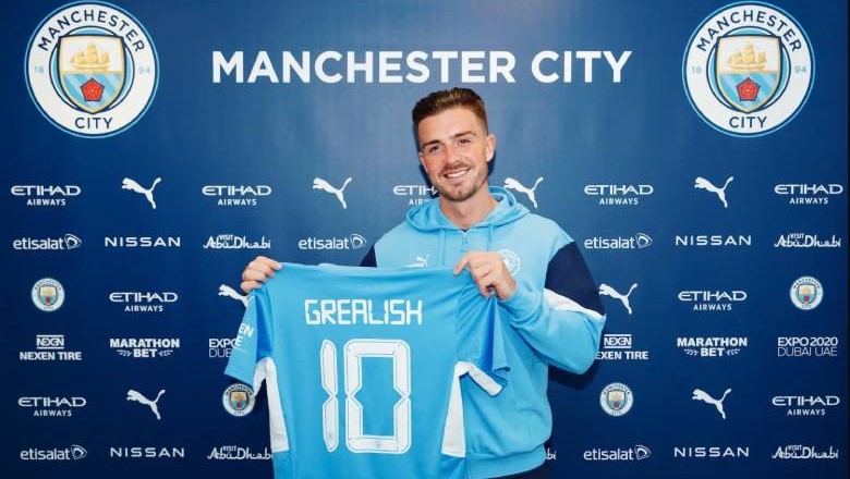 Man City paid a record &pound;100 million for Grealish