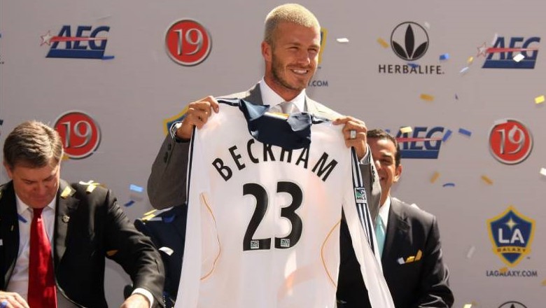 Beckham left Madrid as a champion to conquer the MLS