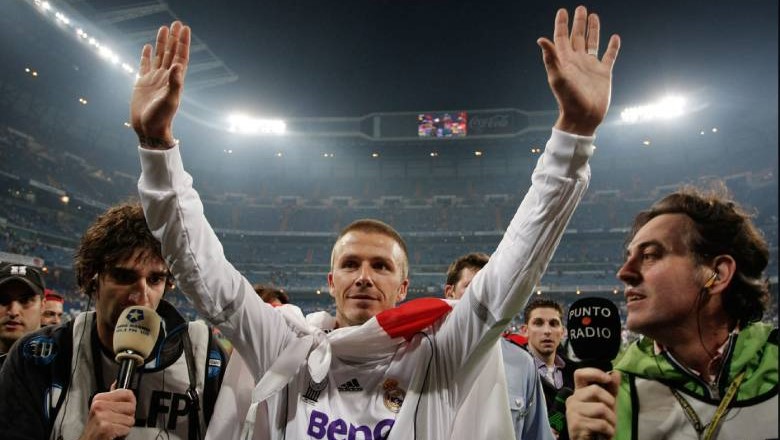 Beckham finally lifted the La Liga trophy in 2007