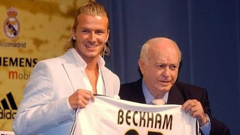 Beckham joined Real Madrid in a historic 2003 transfer